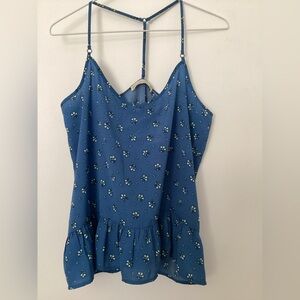 Abercrombie & Fitch Blue Floral Print Camisole